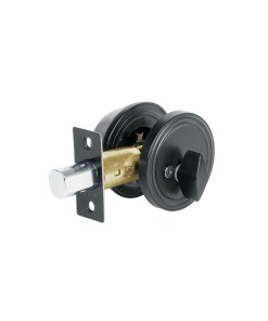 Cerrojo de llave-mariposa negro con llave tradicional, solución duradera y segura para puertas en exteriores e interiores, diseño sobrio y moderno, Hermex clave 26067