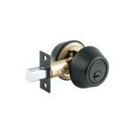 Cerrojo llave-llave negro, llave puntos, HERMEX