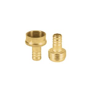 Juego conectores 1/2' macho/hembra de latón laminado, PRETUL
