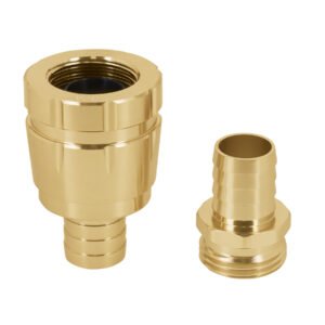 Juego Truper Profesional de Conectores 3/4" Macho/Hembra Robustos - Tecnología de Acoplamiento en Aluminio para Caudales Elevados que Facilita el Riego de Grandes Superficies (Clave 101169)