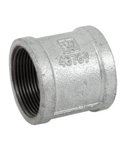 Cople Reforzado de Acero Galvanizado de 1-1/2', Alta Resistencia y Durabilidad para Instalaciones Industriales y de Fontanería, FOSET Foset clave 48769