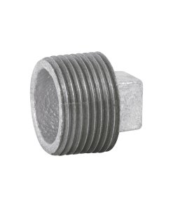 Tapón Macho de 1' de Acero Galvanizado, Durabilidad y Estilo para Instalaciones de Agua, Conexiones Seguras en Sistemas de Fontanería, Clave 47496, FOSET