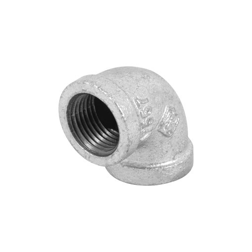Codo 90° Acero Galvanizado de 1/2', Resistente y Duradero, Ideal para Instalaciones de Tuberías, Clave 47557, Foset
