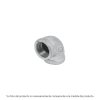 Codo 90° Acero Galvanizado de 1/4', Resistente y Duradero, Ideal para Instalaciones de Tuberías, Clave 43964, Foset
