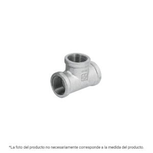 Tee sencilla acero galvanizado 1/4', FOSET