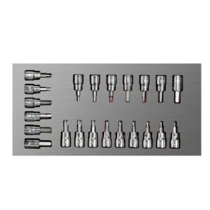 Juego de dados cuadro de 3/8" varias puntas, 22 piezas Urrea CH108L