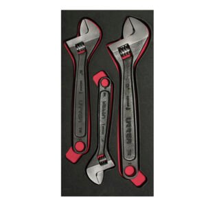 Juego de llaves ajustables fosfatizadas, 3 piezas Urrea CH114