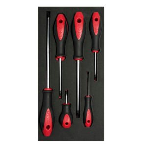 Juego de destornilladores mango bimaterial punta Phillips, 6 piezas Urrea CH116