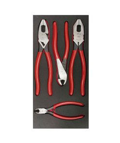 Juego de pinzas de electricista con bandeja EVA, 4 piezas Urrea CH126