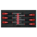 Juego de destornilladores mango bimaterial punta Torx, 6 piezas Urrea CH129