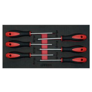Juego de destornilladores mango bimaterial punta Torx, 6 piezas Urrea CH129
