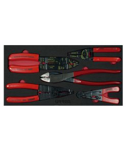 Juego de pinzas pela cable, 5 piezas Urrea CH130