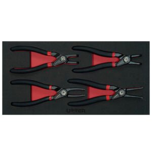 Juego de pinzas para anillos de retención, 4 piezas Urrea CH131