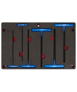 Juego de llaves hexagonales tipo "T", métricas, 7 piezas Urrea CH274P