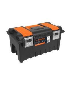 Caja TRUPER PortaHerramientas 19" - CON COMPARTIMENTOS Y BROCHES METÁLICOS - Máxima Resistencia - Organización Perfecta - Alta Portabilidad - Clave 11811