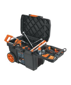Caja TRUPER RuedasPro 23"x17" - CON RUEDAS Y MANGO TELESCÓPICO - Transporte Fácil - Capacidad Superior - Alta Resistencia - Clave 10902
