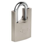 Candado de hierro 50 mm con coraza, llave de disco, HERMEX