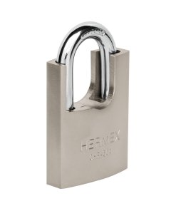 Candado de Hierro 50mm con Coraza, Llave Anti-Ganzúa, Resistencia Alta para Conexiones de Seguridad, Clave 43313, HERMEX