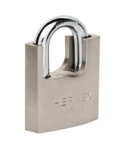 Candado de Hierro 70mm con Coraza, Llave Anti-Ganzúa, Alta Resistencia para Instalaciones de Protección, Clave 43003, HERMEX