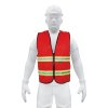 Chaleco TRUPER SeguridadPro Rojo - ALTA VISIBILIDAD CON CIERRE PROFESIONAL - Visibilidad Superior - Seguridad Certificada - Alta Durabilidad - Clave 15417