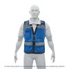 Chaleco de seguridad reforzado azul con bolsas, talla XL, ideal para trabajos en condiciones difíciles, clave 103988 - Expert