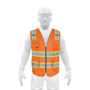 Chaleco de seguridad de alta visibilidad, naranja, M, EXPERT