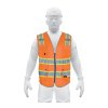 Chaleco de Seguridad de Alta Visibilidad Naranja, Talla XG, perfecto para trabajos en entornos de alto riesgo, clave 102442 - Expert