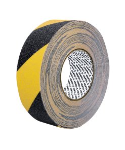 Rollo Truper de Cinta Antiderrapante Amarilla/Negra 50mm con Abrasivo (18 m) - Tecnología de Superficie Segura que Previene Accidentes por Resbalones (Clave 101449)