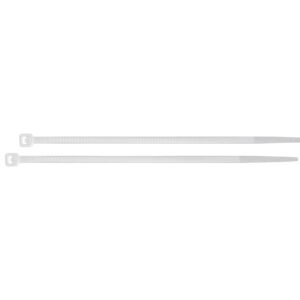Bolsa con 100 cinchos plásticos 18 lb, 100 x 2.5 mm, natural