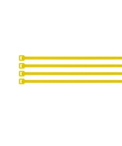 Cinchos Plásticos Volteck 150x3.5 mm 40 lb Amarillos - Alta Visibilidad para Identificación Rápida en Mantenimiento (Clave 41018)
