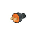 2 Clavijas no polarizadas redondas de PVC, VOLTECK