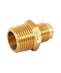 Niple Terminal de Latón de 3/8' X 1/2', Alta Resistencia para Instalaciones Duraderas, Marca Foset, Clave 47434