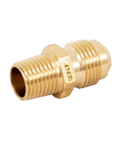 Niple Terminal de Latón de 3/8' X 1/4', Diseño Compacto para Conexiones Respetuosas con el Medio Ambiente, Marca Foset, Clave 47435