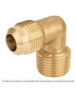 Codo Terminal a 90° de Latón 5/16' x 3/8', Resistente y Duradero, Ideal para Instalaciones de Tuberías de Gas o Agua, Clave 41058, Foset