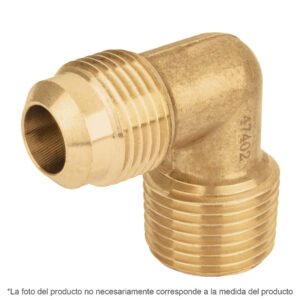 Codo terminal a 90° de latón 5/16' x 3/8', FOSET
