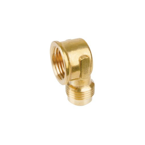 Codo para estufa a 90° de latón de 1/2 x 1/2', FOSET