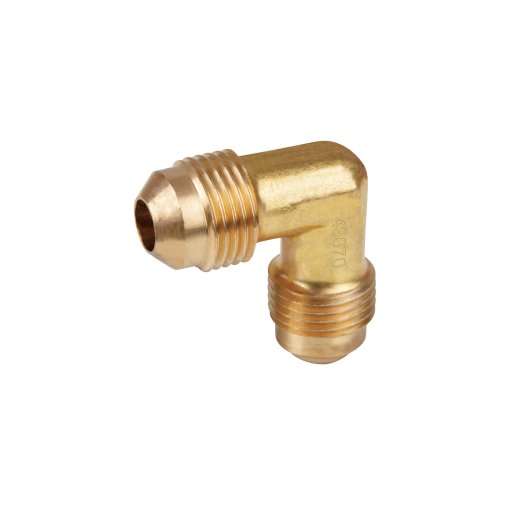 Codo Unión a 90° de Latón de 3/8 x 3/8', Resistente y Duradero, Ideal para Instalaciones de Tuberías de Gas o Agua, Clave 43070, Foset