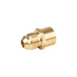 Conector flare soldable de latón, 3/8' x 1/2', FOSET
