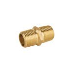 Niple unión NPT de latón, 1/2' con tuerca hexagonal, FOSET