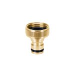 Conector 3/4' rápido hembra de latón, sistema click, TRUPER