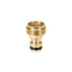 Conector 3/4' rápido macho de latón, sistema click, TRUPER