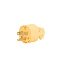 Clavija Industrial Volteck Plástica 2P+T - Liviana para Uso Residencial que Garantiza Conexión a Tierra (Clave 46205)