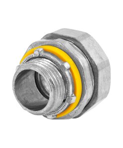Conector recto Volteck 1/2" para tubo liquid tight - Tecnología de unión hermética para instalaciones económicas que previene infiltraciones líquidas en empalmes críticos (Clave 46930)