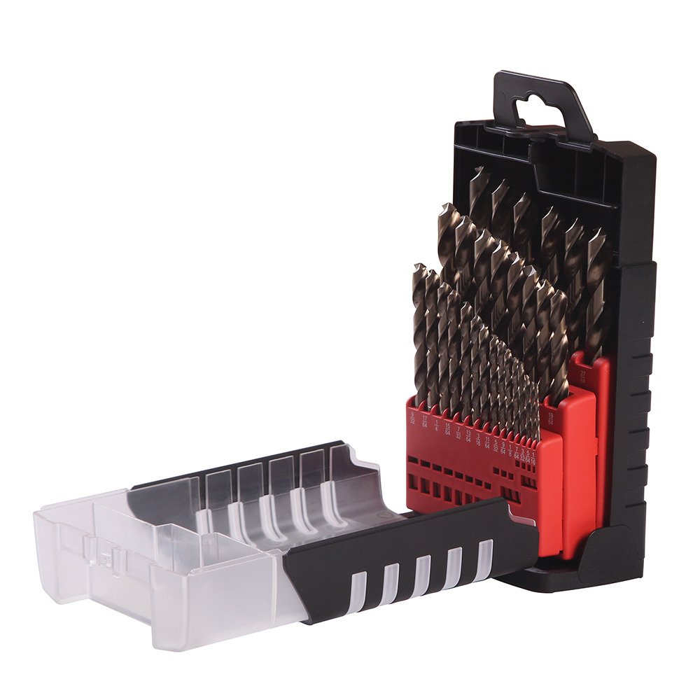 Juego de brocas con cobalto de acero de alta velocidad zanco recto, 29 piezas Urrea CO5129