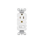 Interruptor de palanca con contacto, Standard, blanco