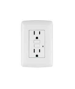 Contacto GFCI Volteck Italiana Blanco - Seguridad Avanzada para Áreas Húmedas que Protege contra Cortocircuitos (Clave 46142)