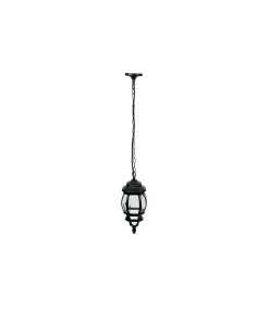 Arbotante Volteck Tipo Farol Tradicional Colgante para Exterior Negro - Tecnología de Iluminación Vintage para Fachadas y Jardines (Clave 47297)