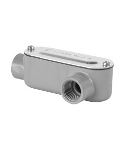 Condulet Volteck 1/2" conexión tipo LL - Tecnología de giro izquierdo para canalización eléctrica que permite cambios direccionales limpios maximizando el espacio disponible (Clave 46976)