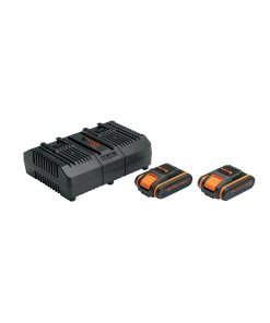 Combo TRUPER PRO CargaDual 20V - CARGADOR DUAL + 2 BATERÍAS DE 2Ah - Sistema Completo - Carga Rápida - Máxima Autonomía - Clave 103377