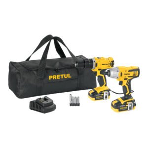 Combo rotomartillo/dest + dest/impacto, 20V, PRETUL